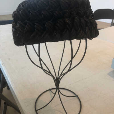 Straw Hat with Mesh