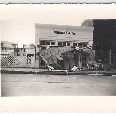 Awning Destroyed by Hurricane
