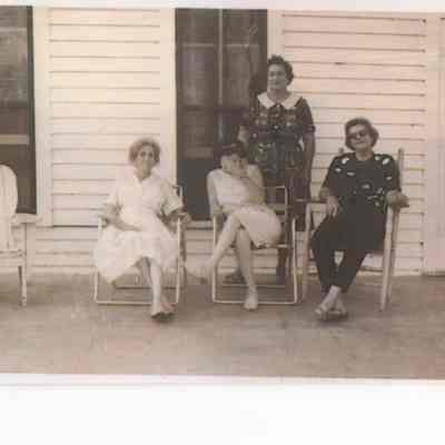 Women on the front porch