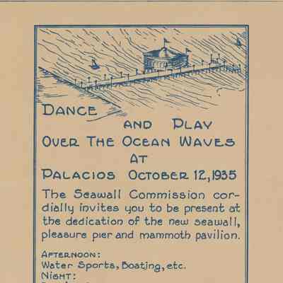Palacios Seawall Dedication