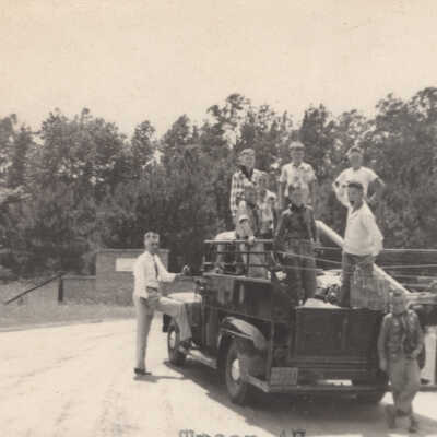 Main gate at Camp Strake