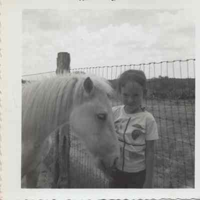 Lousie with a horse named Sugar