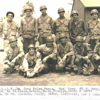 459th AAA, Camp Hulen, Texas Gun Crew