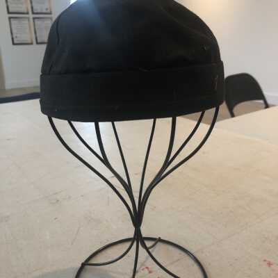 Black Circular Cap