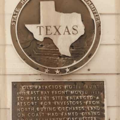 Palacios Historical Plaque