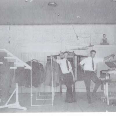 Inside Hayes Clothing and Cleaning Store
