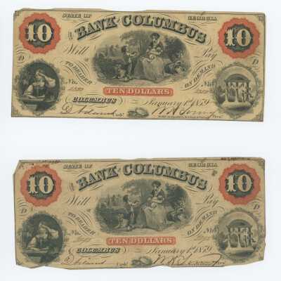 Bank of Columbus 10 Dollars