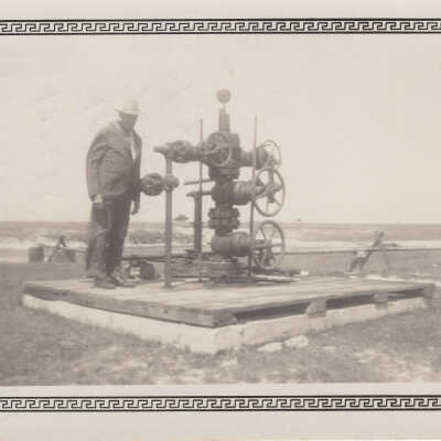 Clarence Foley at the Foley Well