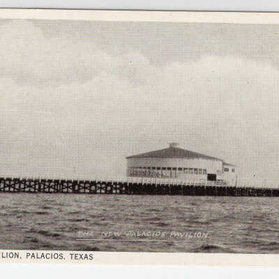 Pavilion, post card, New Pavilion 1935