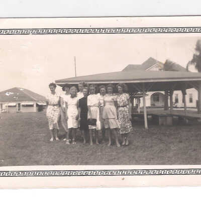 B.Y.P.U. Encampment, Ladies at shelter