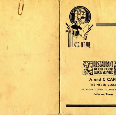 A and C Cafe Menu