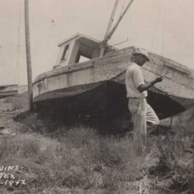 Boat on land