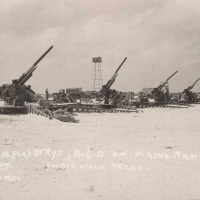 Artillery Batteries "B," "C," and "D" on the Beach