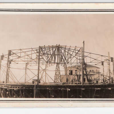 Pavilion, 1935, under construction