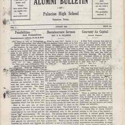 Alumni Bulletin
