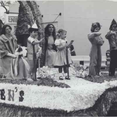 Tammie Petersen on Petersen's Restaurant Float