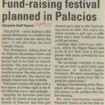 Fund-raising Festival Planned in Palacios