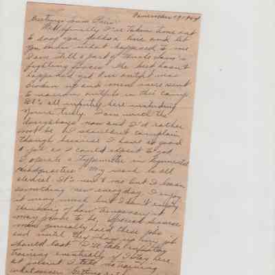 Letter Pfc Geo Hoekstra to Dr. & Mrs. Robt. Mc Gehee