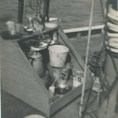 Cooking Supplies on Boat