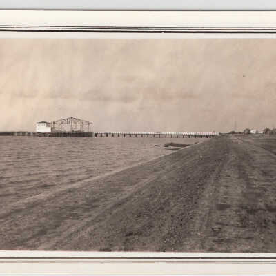 Pavilion, construction view from East shore