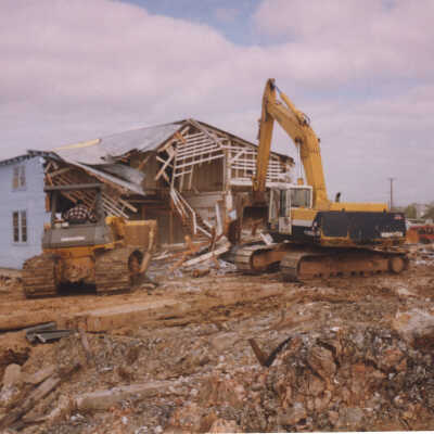 Demolition at Port of Palacios