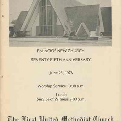 Palacios New Church Seventy Fifth Anniversary