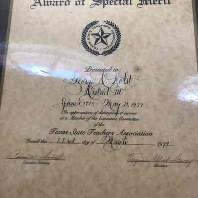 Award of Special Merit