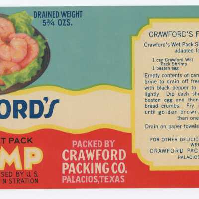 Crawford's Shrimp Label