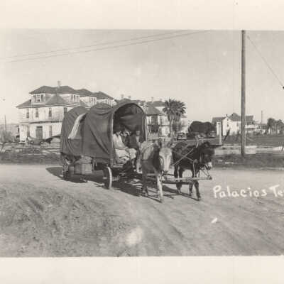 Family on Wagon