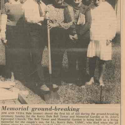 Memorial ground-breaking