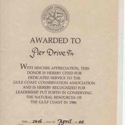 Award to Pier Drive-In