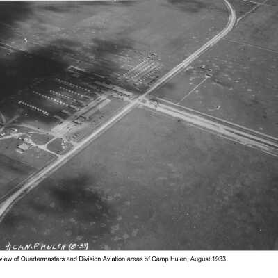 Aerial view of Quartermasters and Division Aviation