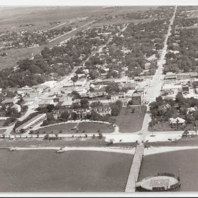 Luther Hotel, Aerial View, & town