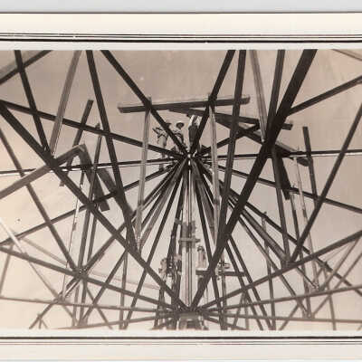 Pavilion, construction of roof beams