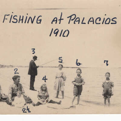 Fishing at Palacios, 1910