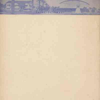 Texas Baptist Encampment Letterhead