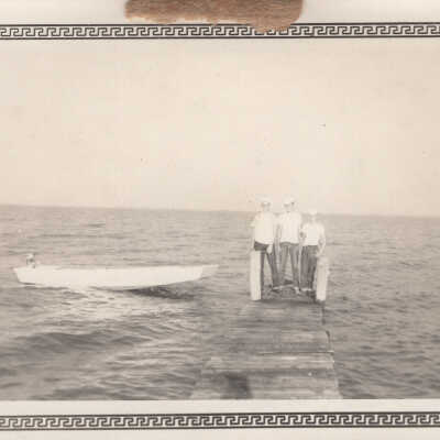 Crew at the end of the Pier