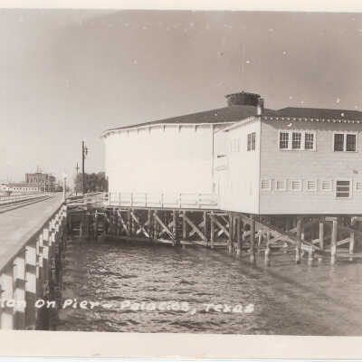 Pavilion, post card, Shoding back of Pavilion
