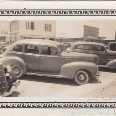Cars parked on Main Street
