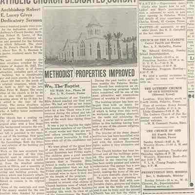 Catholic Church Dedicated Sunday