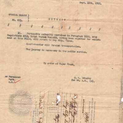 Enlistment Rejection Letter