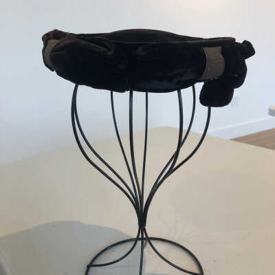 Black Velvet Cloche