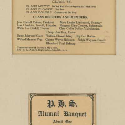HS Graduation Invitation and Ticket
