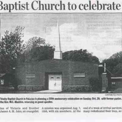 Trinity Baptist Church to Celebrate 50 years