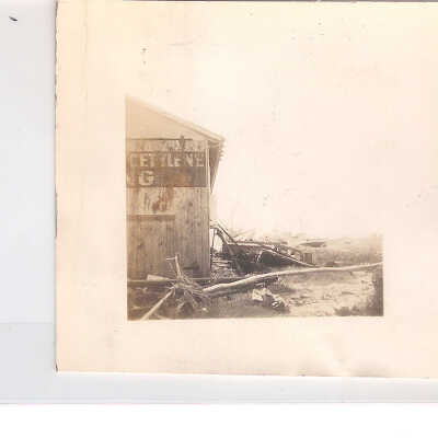 Debris next to Structure
