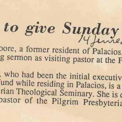 Moore to give Sunday sermon