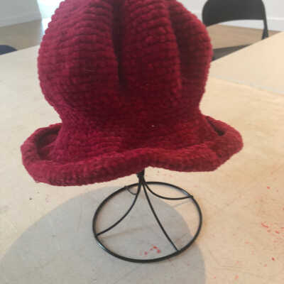 Red Knitted Wool Hat