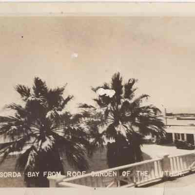 Matagorda Bay from Roof Garden of the Luther