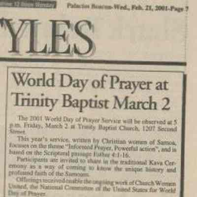 World Day of Prayer