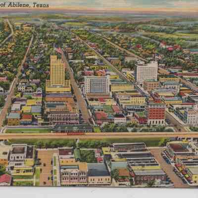 Aerial View of Abilene, Texas Postcard